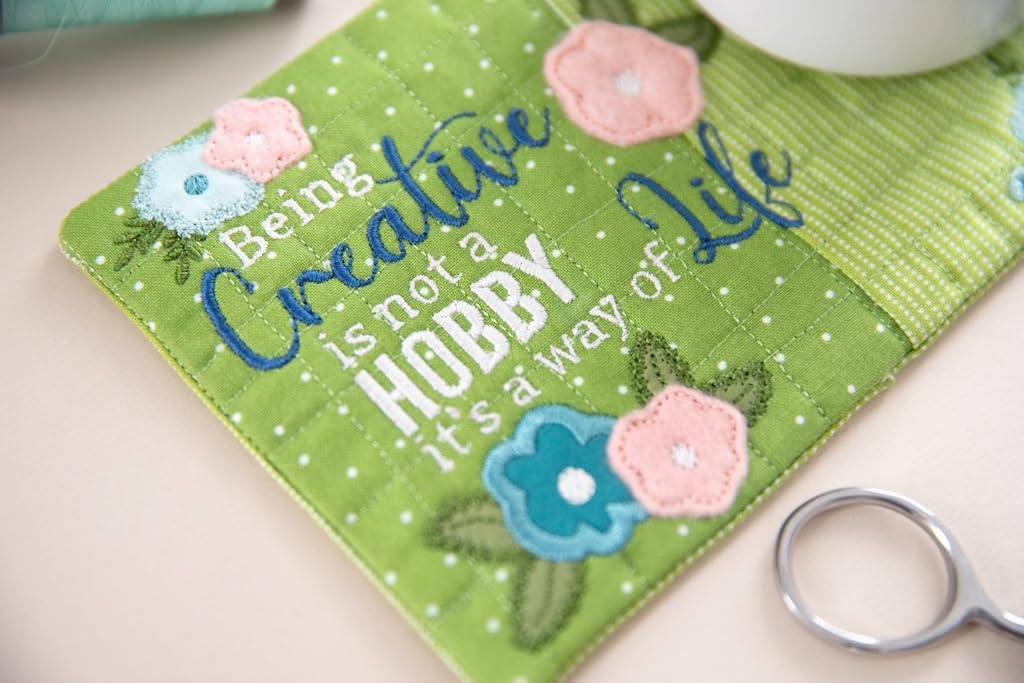 Kimberbell Mug Rugs Vol. 6 - Machine Embroidery CD, Embroidery Supplies, Quilting Embellishments