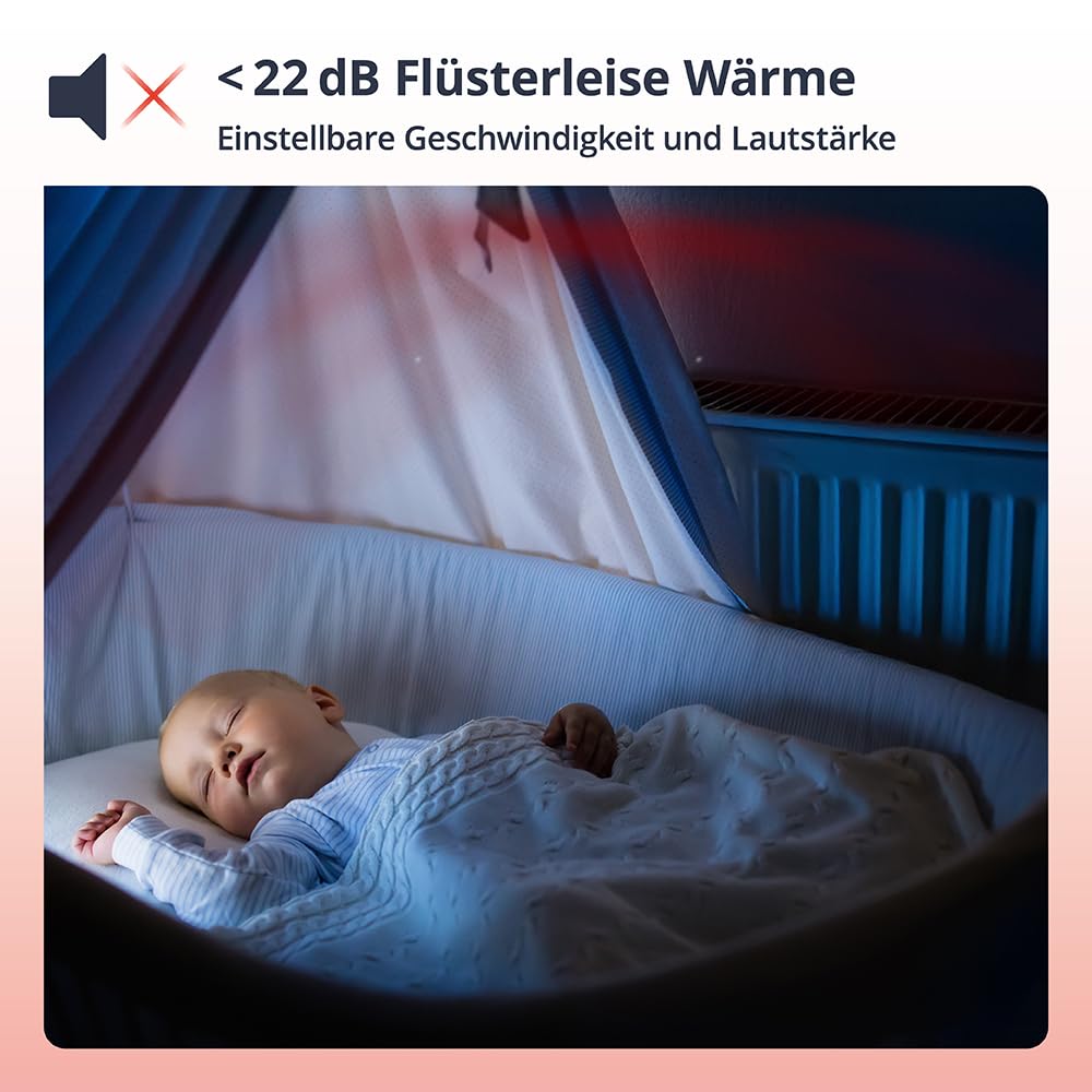 Clip'n'Heat Heizkörperventilator Single Set mit 1x Ventilator – Effizienter Lüfter für Heizkörper | Heizungsventilator zur Heizkostenersparnis | Heizkörperlüfter für gleichmäßige Wärmeverteilung