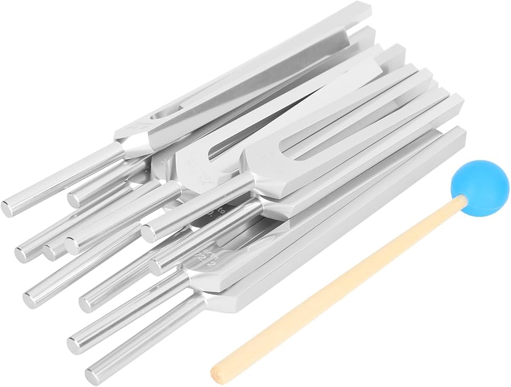 Amazon.co.jp: 音叉セット、 異なる周波数の11個のアルミニウム合金