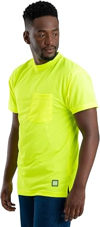 Berne Men's Enhanced Vis Performance Short Sleeve
