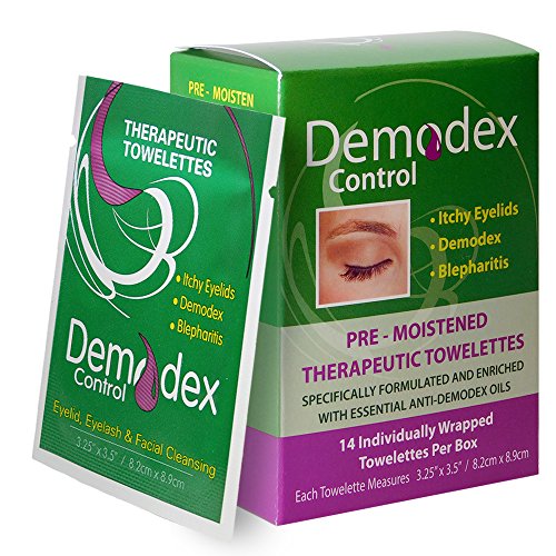 Demodex Control Therapeutic Towelettes for Face, Eyelids, Eyelashes