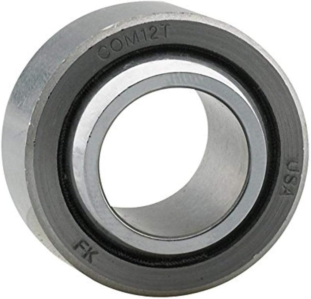 FK Rod Ends Spherical Bearing, COM-T Series, 0.750 in ID, 1.438 in OD, 0.750 in Thick, PTFE Lined, Steel, Chrome, Each