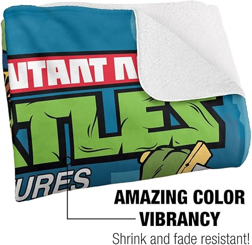 Miniatura 3 de Teenage Mutant Ninja Turtles TMNT Comic Cover No.21 - Manta de sherpa de tacto sedoso, súper suave, 50 x 60 pulgadas