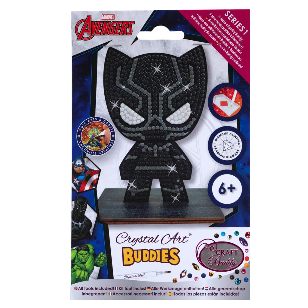Crystal Art Diamant-Figuren-Set – Marvel Rocket Zum Basteln, Mit Strasssteinen & Zubehör