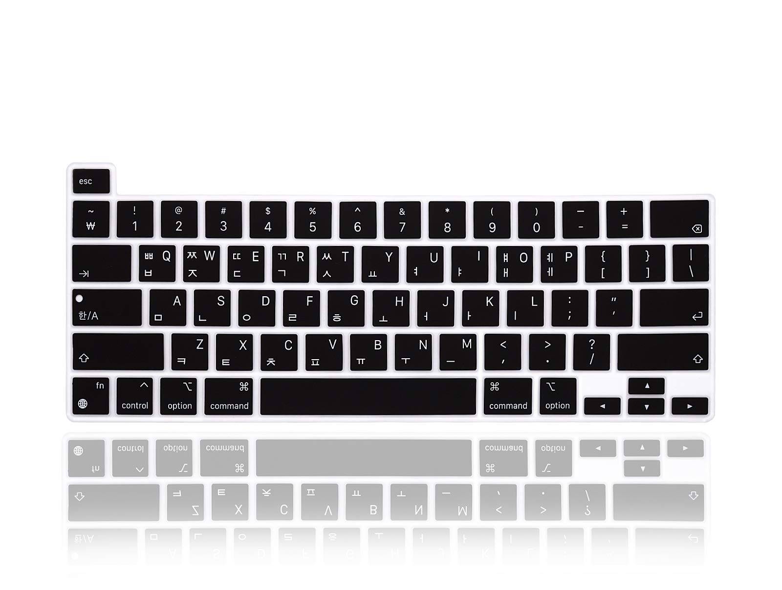Funda de teclado coreano para MacBook Pro 13 M1 A2338 protector de silicona version US 8