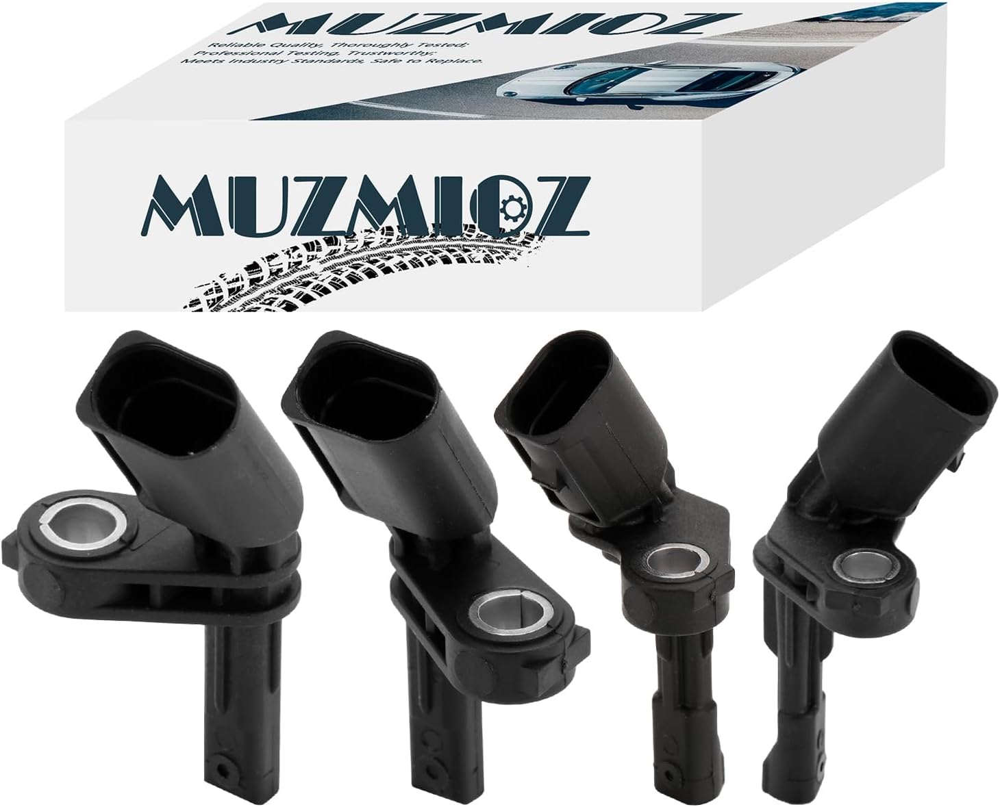 Front Rear ABS Wheel Speed Sensor Left & Right ALS430 ALS469, Compatible with Volkswagen Audi Seat Models - Jetta Jetta City Passat CC Golf Beetle A3 Quattro CC Eos GTI TT R32 Replaces# ALS467 ALS468
