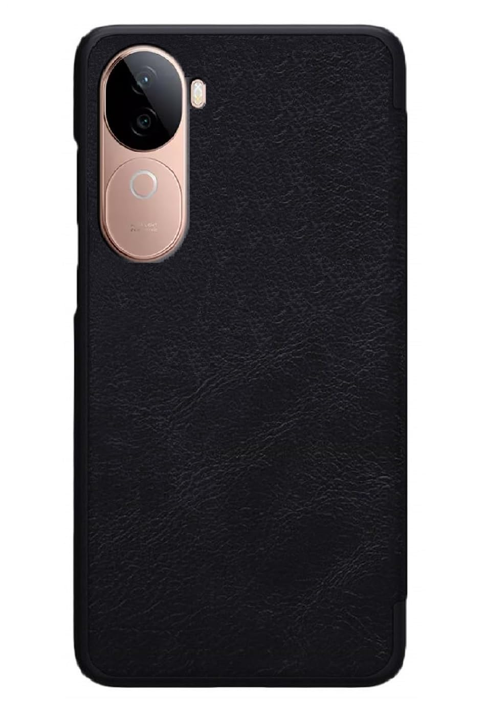 HARITECH Slim Magnetic Closer Stand Leather Flip Case Cover for Vivo V40e 5G / iQOO Z9s 5G - Black