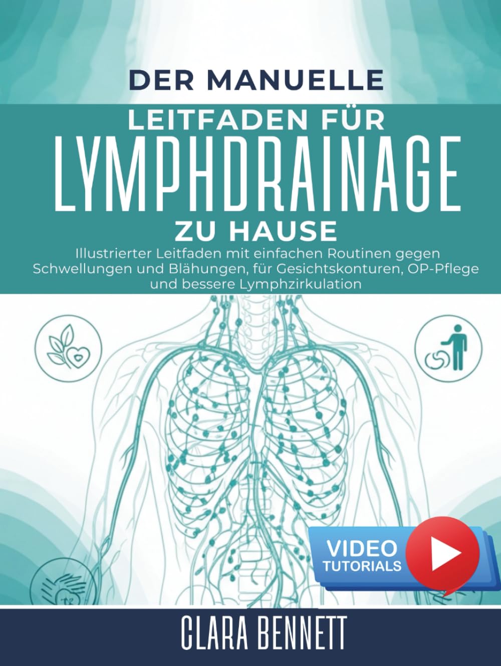 Der Manuelle Leitfaden für Lymphdrainage zu Hause: Illustrierter Leitfaden mit einfachen Routinen gegen Schwellungen und Blähungen, für Gesichtskonturen, OP-Pflege und bessere Lymphzirkulation