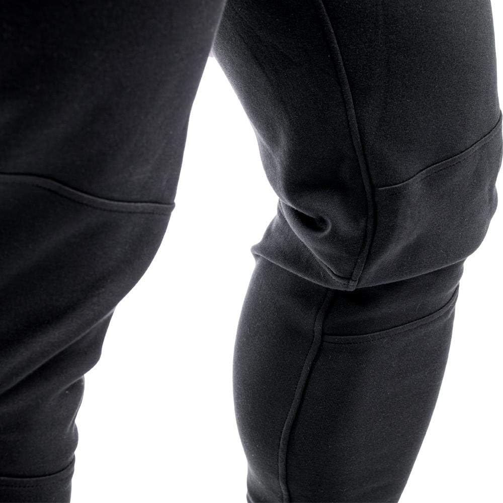 Men's Black Jogger Sweats - Zipper Pocket & Towel Loop