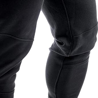 Men's Black Jogger Sweats - Zipper Pocket & Towel Loop