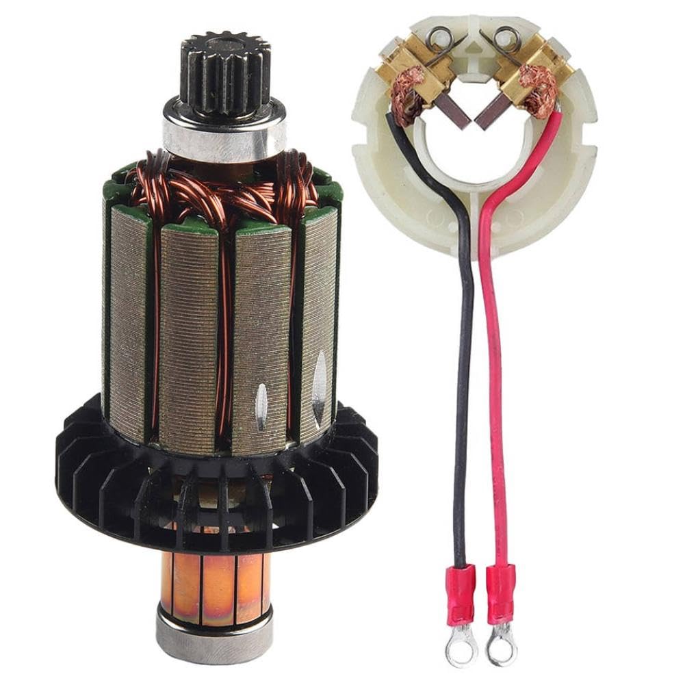 Supporto per armatura e spazzole di carbone compatibile con i modelli di elettroutensili DHP458 BHP458 DDF458 BDF458
