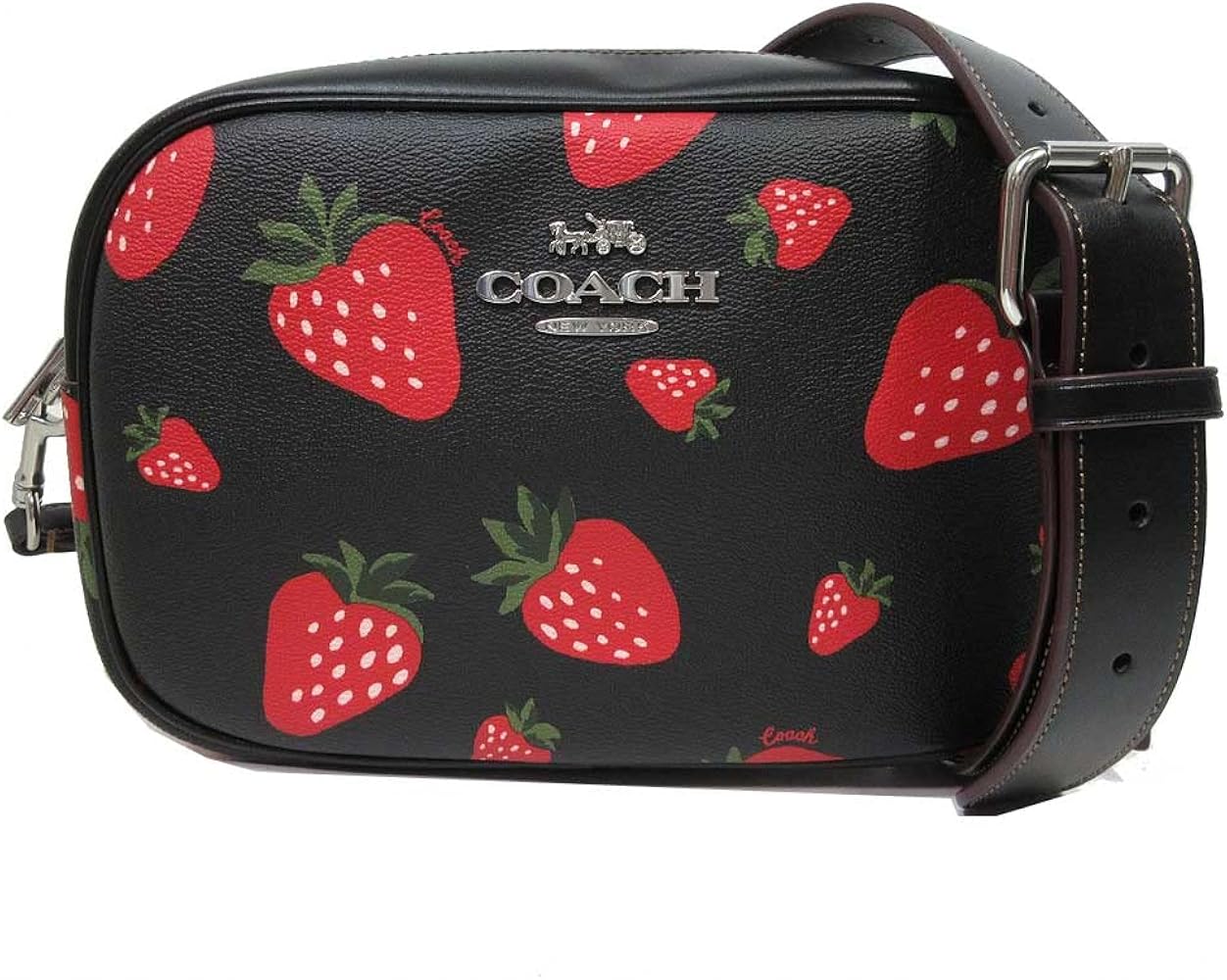 カーキ×インディゴ コーチ カメラバッグ クロスボディ ジェイミー