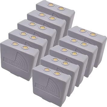SHENYANG 10-Pack 3.6V 68300900 Rechargeable Battery 2100mAh Ni-Mh Battery for Hetronic Remote Control, Compatible with Hetronic 68300900 68300940 68300990 68300600 KH68300990 KH68300990.A