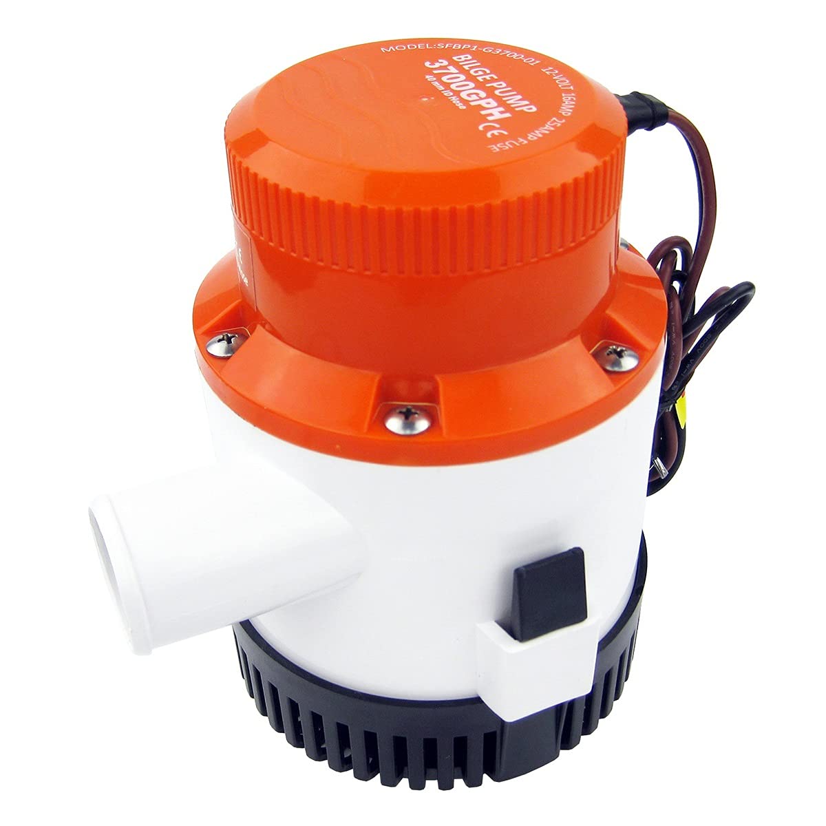 Pompe idrauliche, Parti e Accessori Pompa di sentina 3700 GPH 12V Non Automatica for Pompe di sentina elettriche for impianti Idraulici marini for Barche