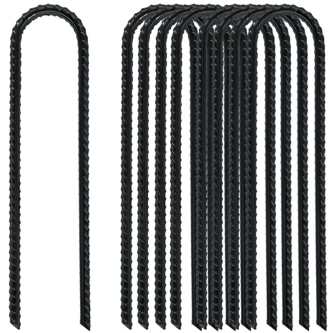 12 Picchetti Da Campeggio In Acciaio Zincato - Altezza 9 Cm, Per Tenda, Teloni, Tappeto Erbacce - 3