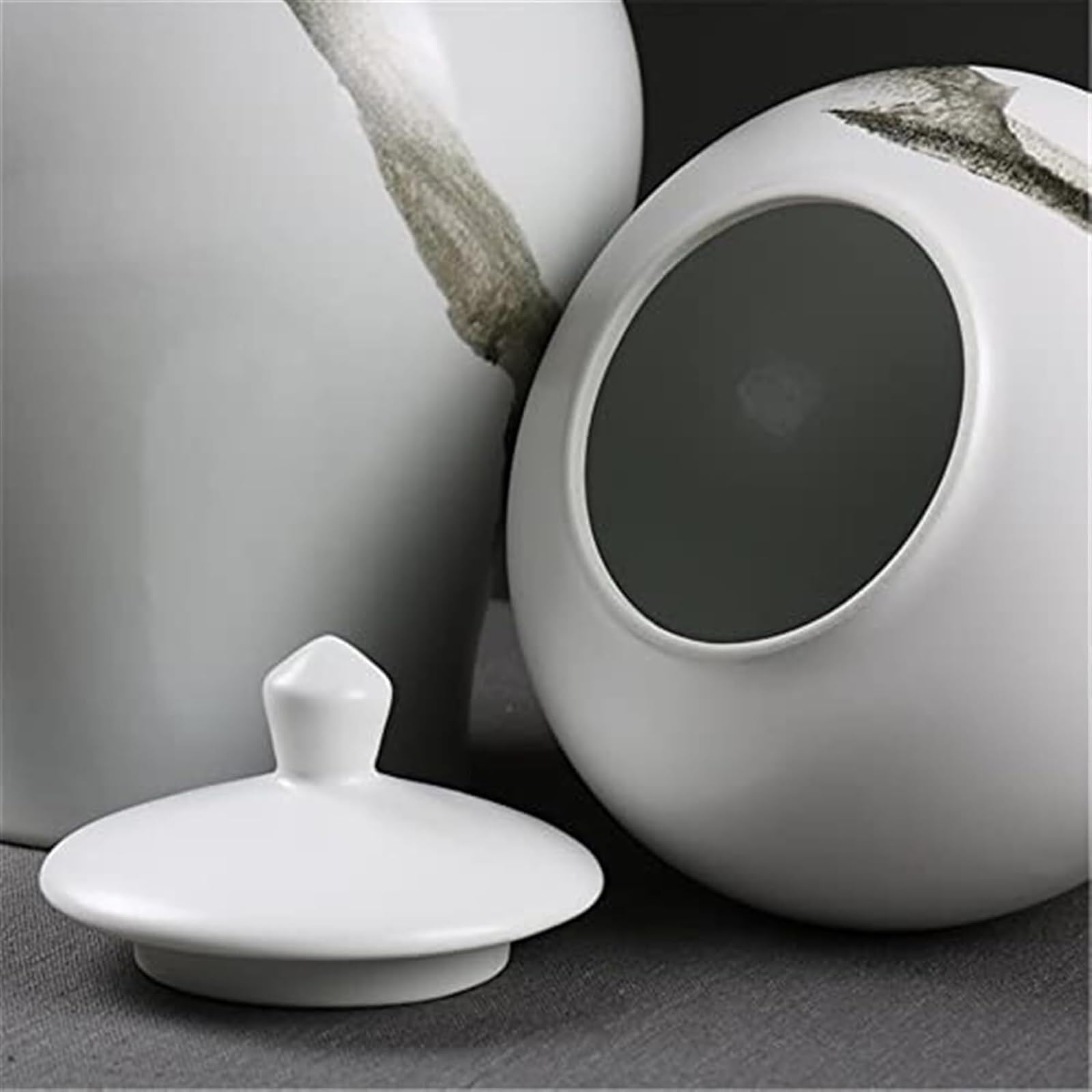 Ceramiczny słoik imbirowy dekoracyjny słoik do przechowywania z pokrywką, słoik do dekoracji domu