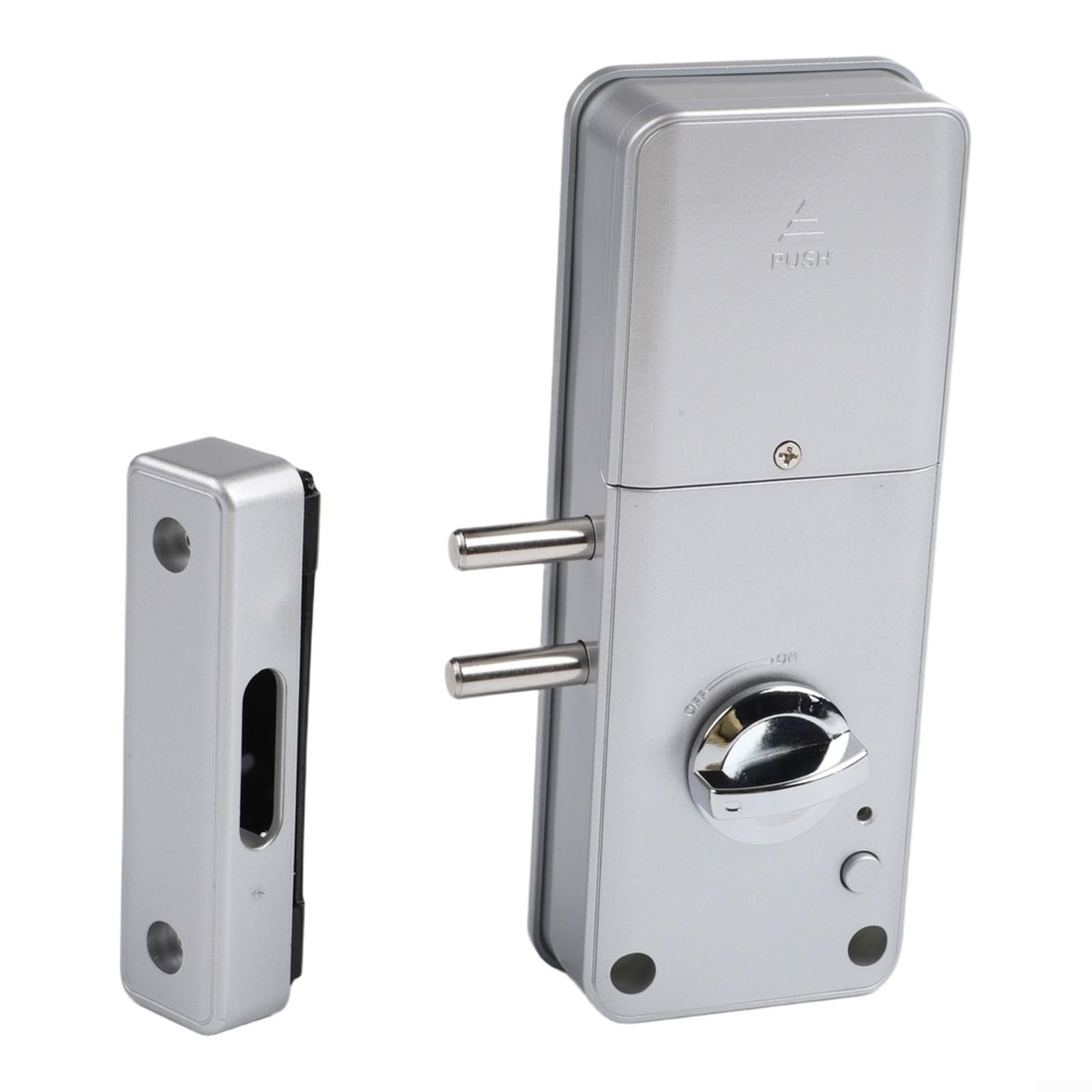 HpLive Para cerradura de puerta inteligente invisible para control de aplicación de madera (plata) | Para un diseño invisible, integración perfecta en madera, mayor seguridad contra robos, aspecto moderno