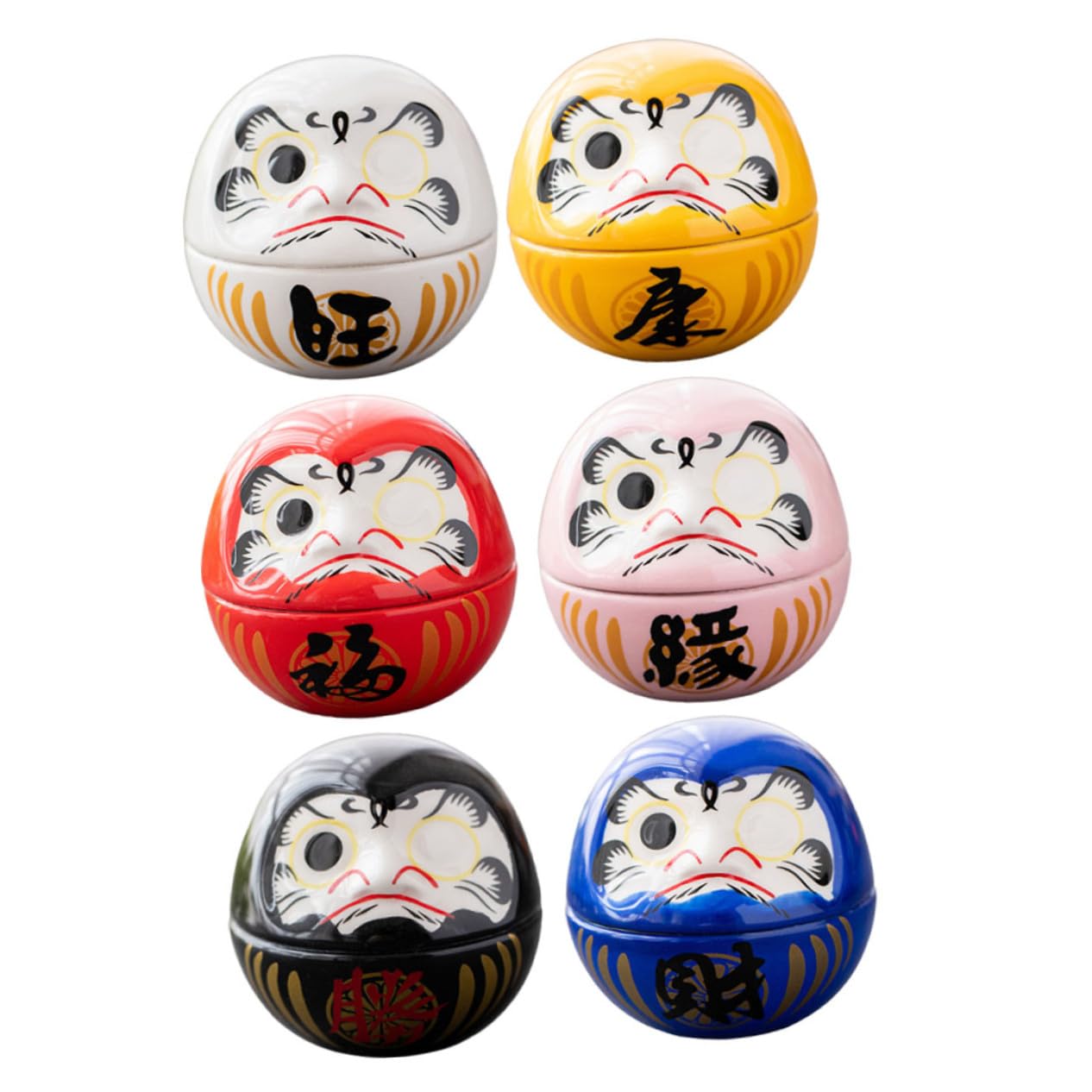 Figurines Japonaises Céramique Tumbler d'Artisanat pour Intérieur Raffiné