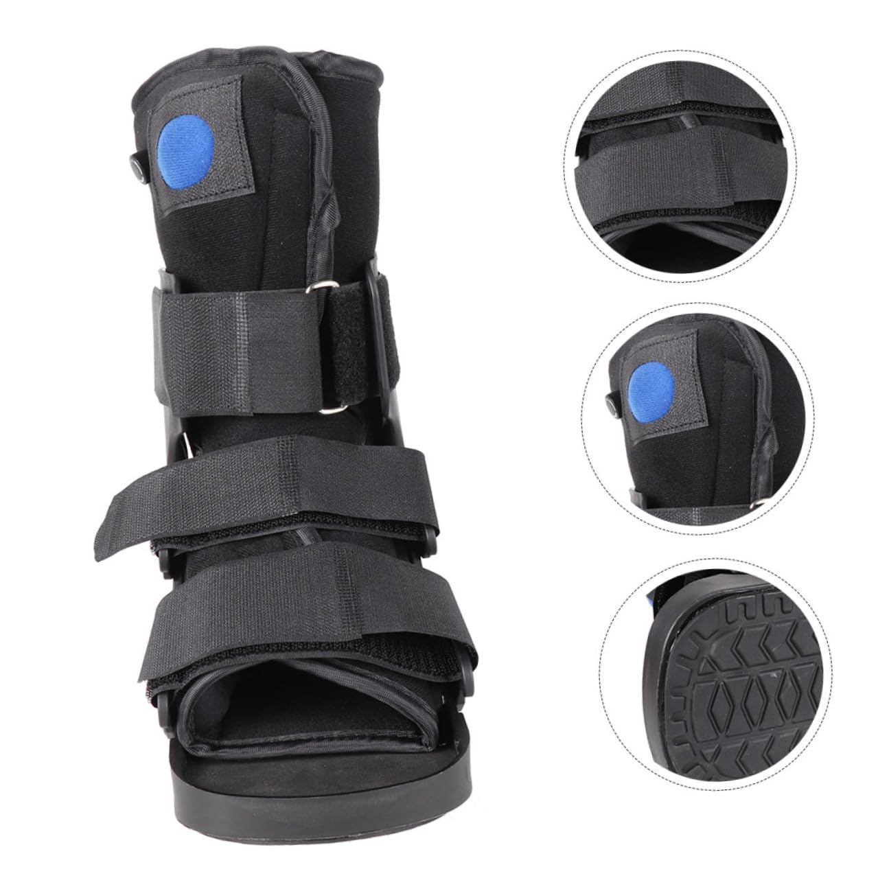 STAHAD Ankle Fixation Brace Short Stabilizer Boot with Inflatable Pad Medical Foot Protector for Post-surgery and Sprain Support, Suitable for Adults
