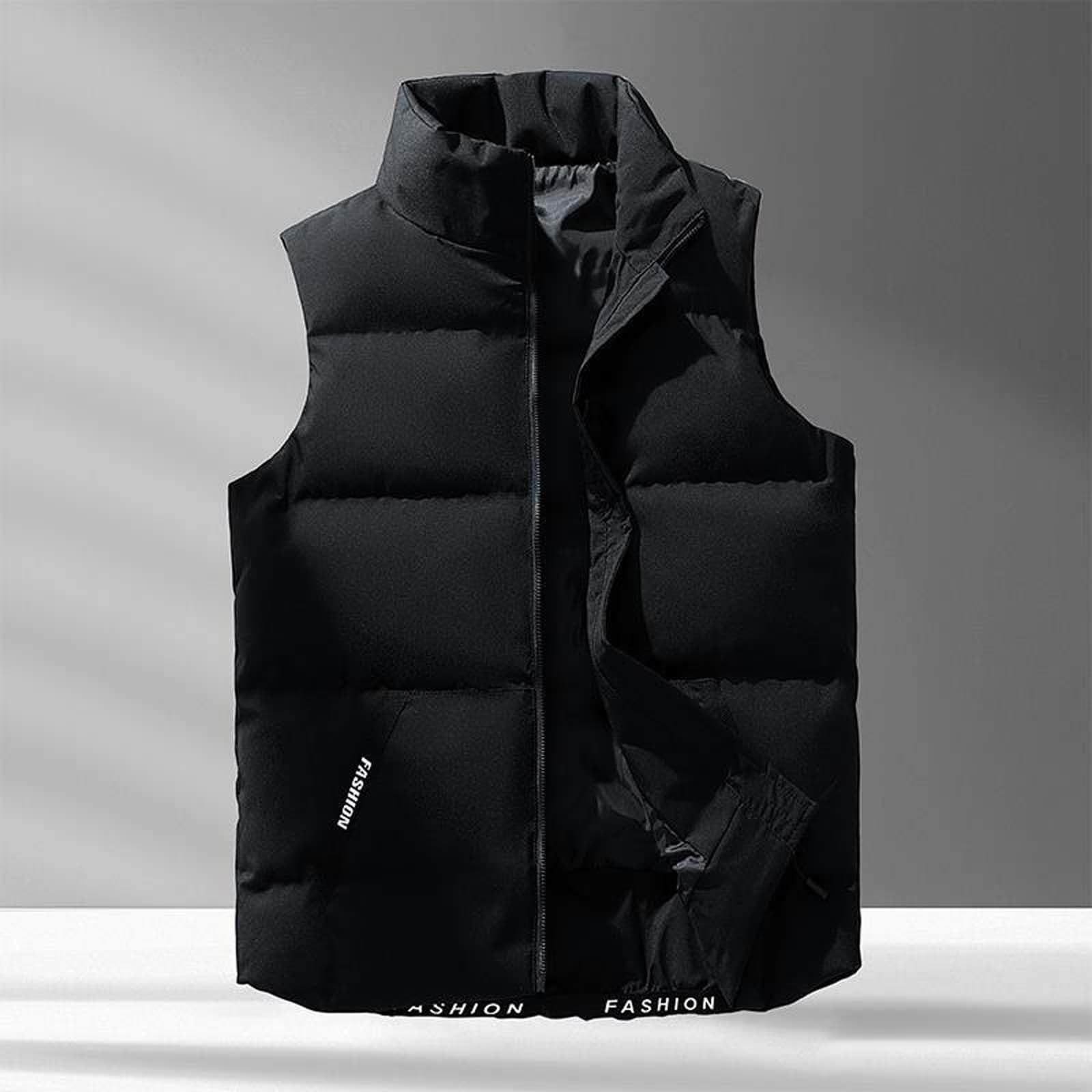 Genérico Chaleco ligero acolchado para hombre,Abrigo Sin Mangas Talla Grande calentador de bodywarmer chaqueta térmica correr informal invierno softshell Al Aire Libre Ocio