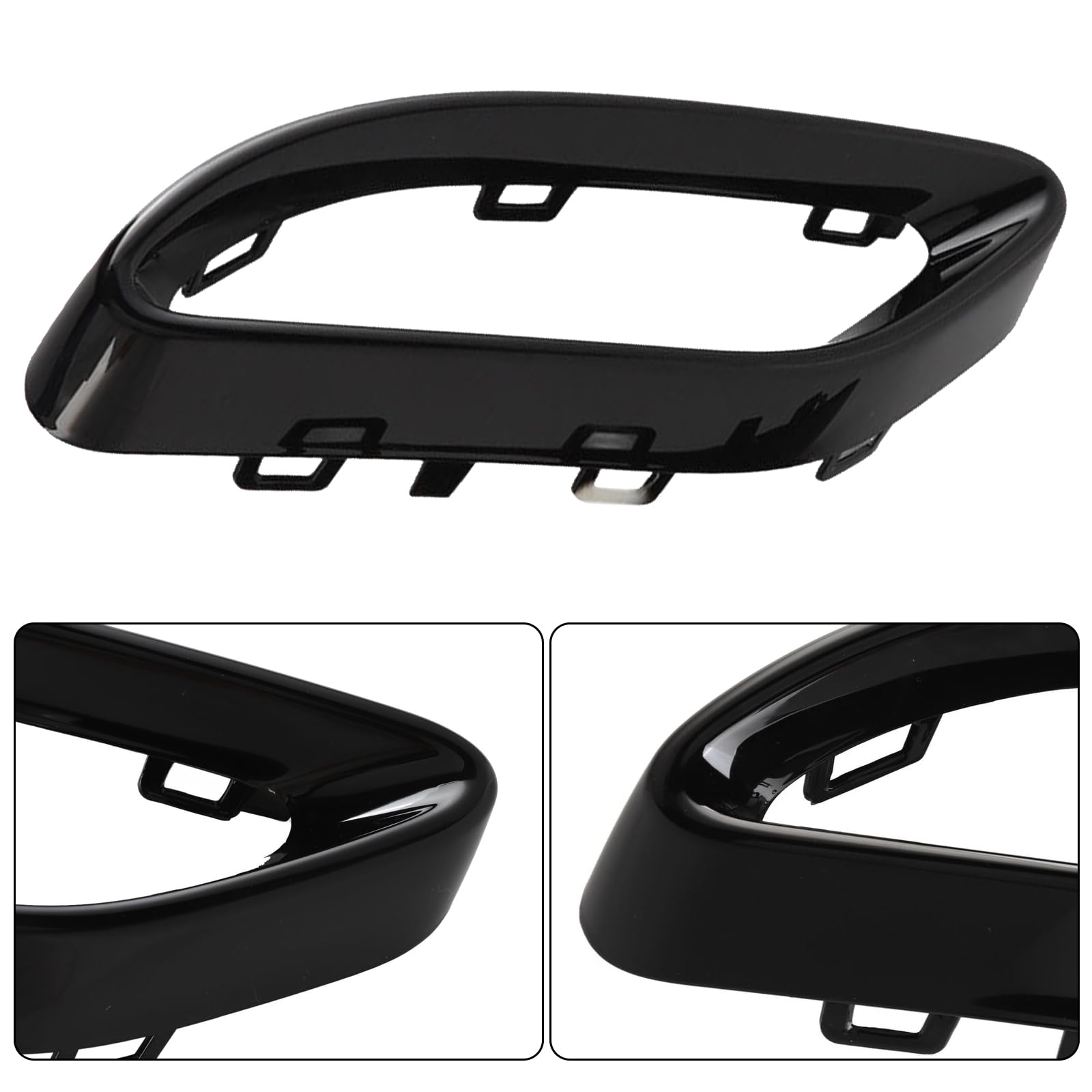 Copritubo di scarico, nero lucido, ricambio per Mercedes Benz A B C E GLC CLS Classe W205 W117 W177 W253