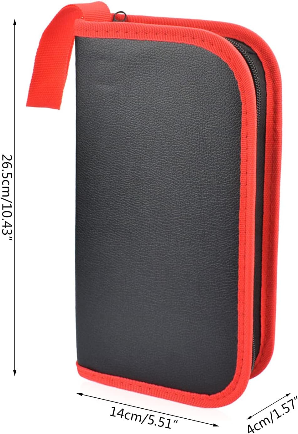 Soldering Iron Tool Bag Lightweight Bag Portable PU Leather Solder Iron Storage for Case for Welding Tools Red/ image 5