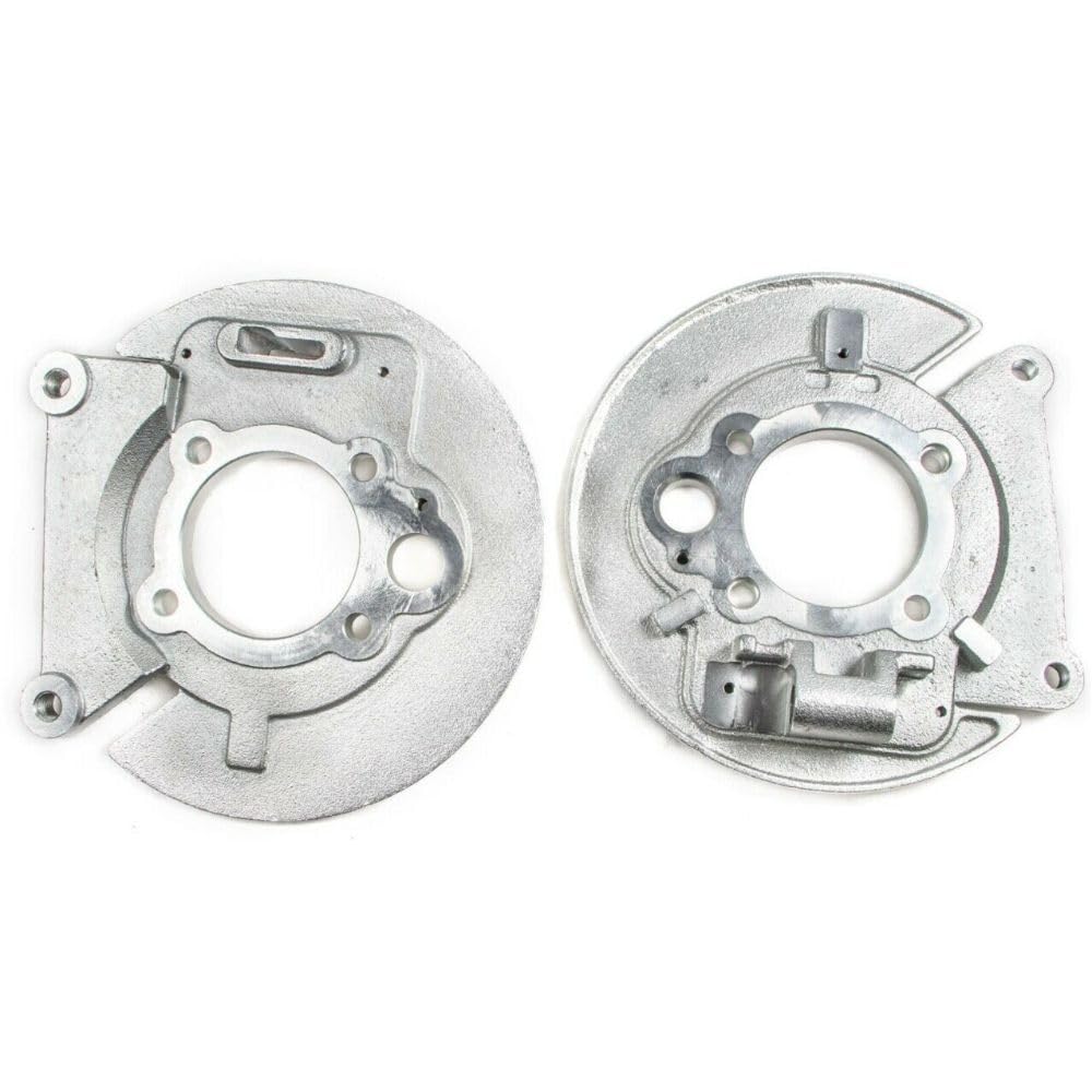 alxiang for Chevy for Camaro 1998-2002,for Pontiac for Firebird 1998-2002 Convertible Bolt Rear End Backing Plates 1-Piece Silver HM9802BP
