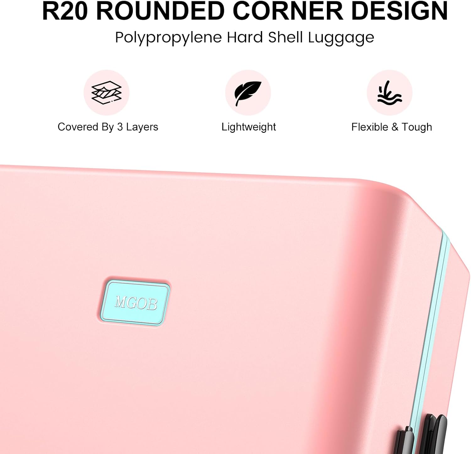 20 Inch Carry on Luggage Zipperless for Women, Hardside Rolling Suitcase with Spinner Wheels & TSA Lock,PC Lightweight Hard Shell Luggage 22x14x9 Airline Approved for Travel