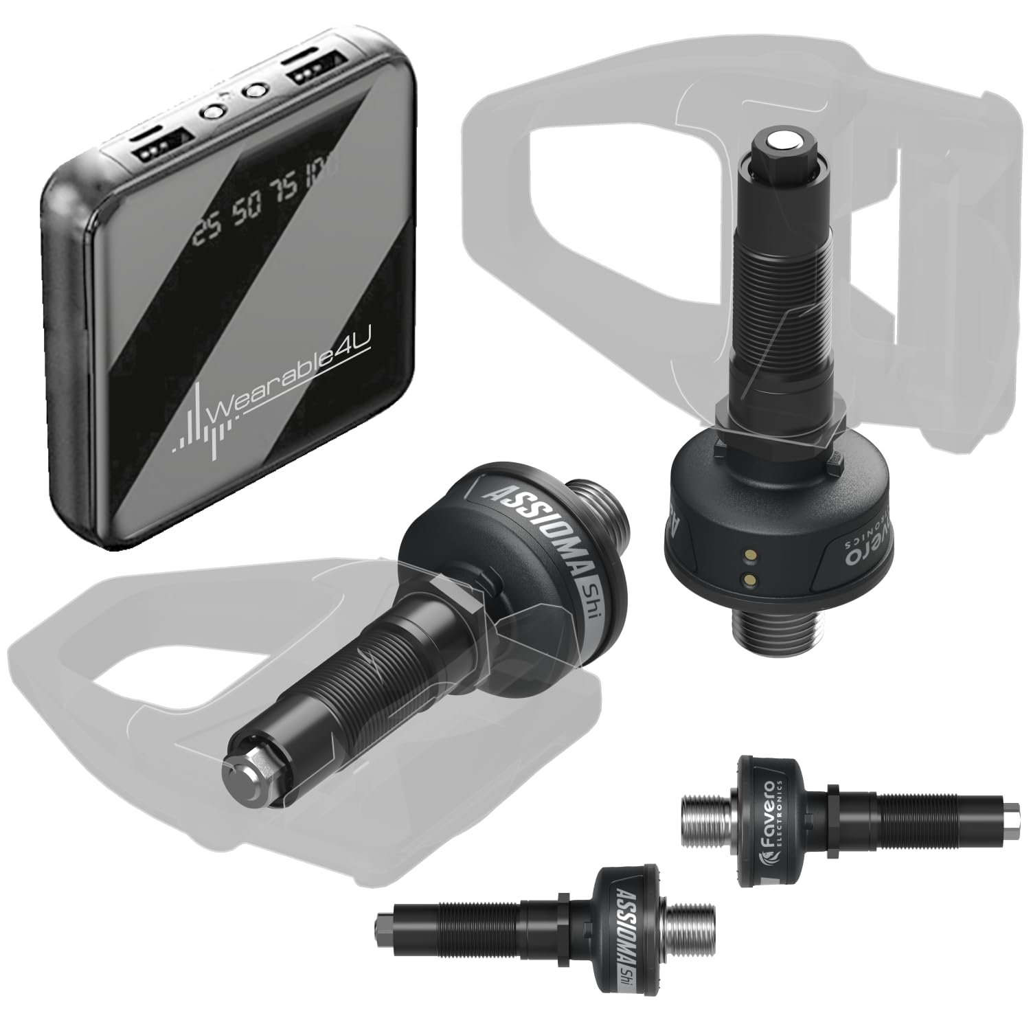 Favero ASSIOMA DUO 中古　power meter Favero Assioma DUO Power Meter Pedals with Upgraded Pedal