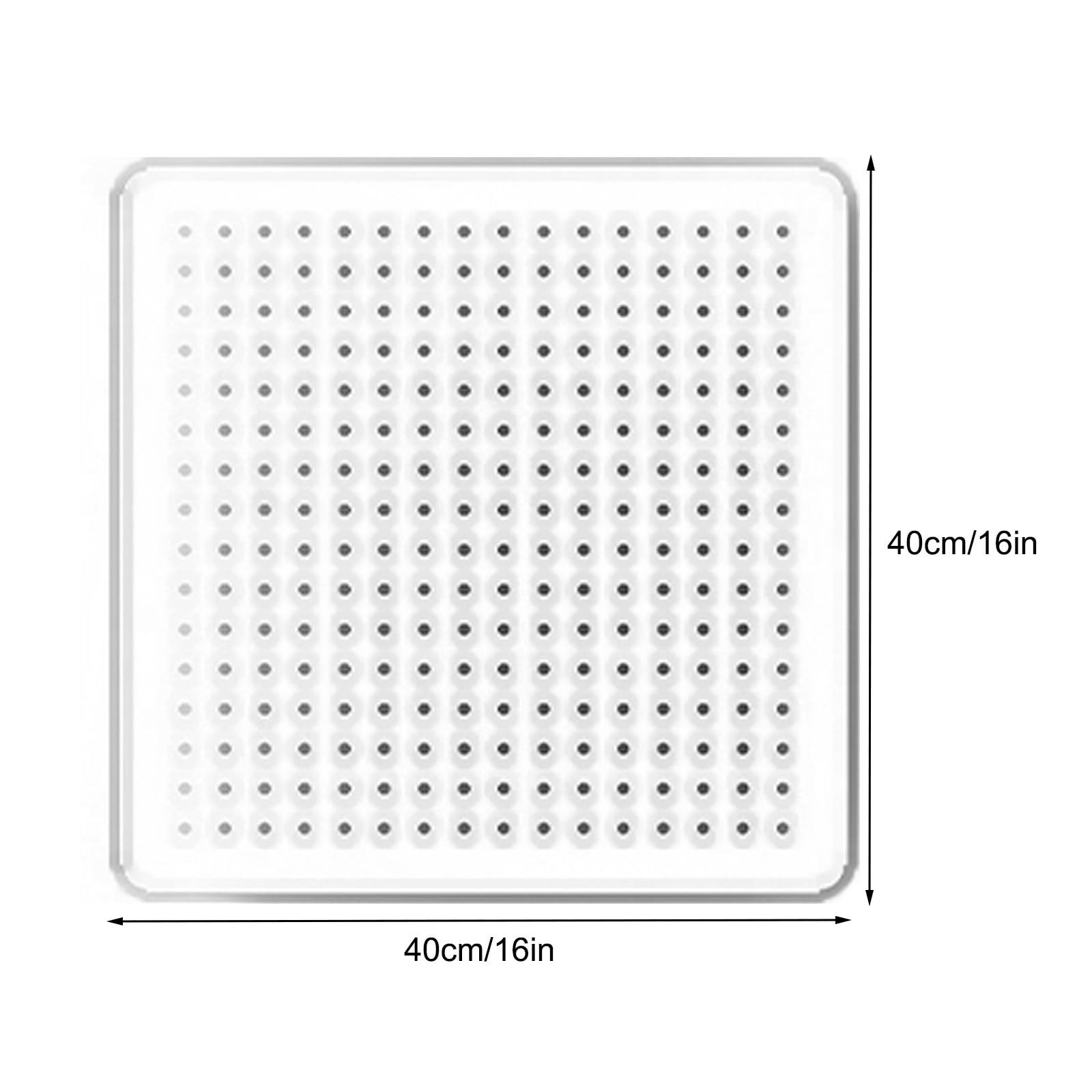 Pannello Forato in Metallo, Organizer Modulare per Pannelli Forati da Cucina, Acciaio al Carbonio Resistente, Soluzione di Archiviazione per Casa e Ufficio(White,40x40cm/16x16in)