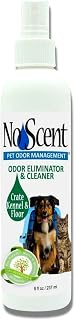 No Scent Crate Kennel & Floor Probiotic Cleaner Spray for Dog Cat Pet Odor Stains (8 Fl Oz / 237 mL)