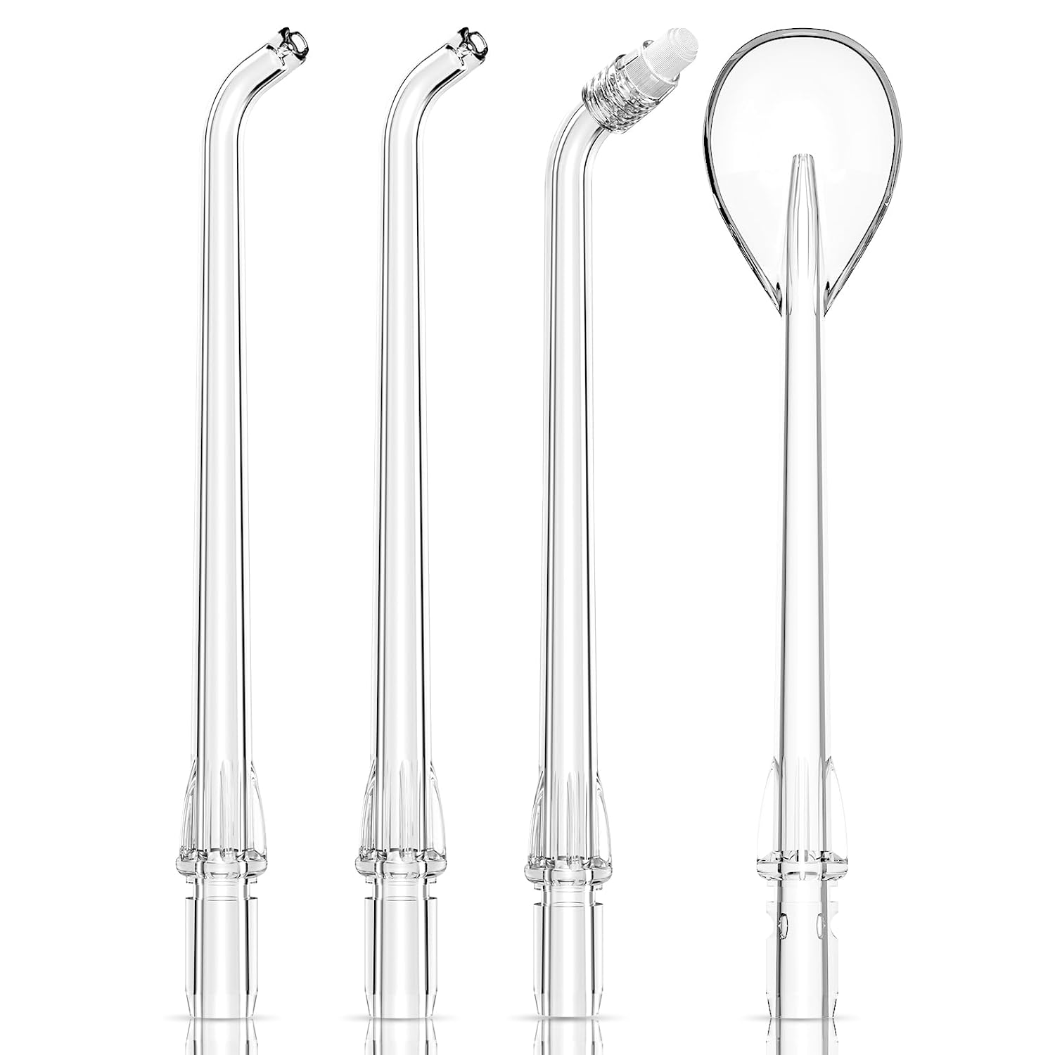 4 PCS Water Dental Flosser Tips Replacement Heads Jet Nozzles Only Compatible COSLUS T40 & T50 Cordless Portable Mini Water Teeth Flosser Pick for Travel