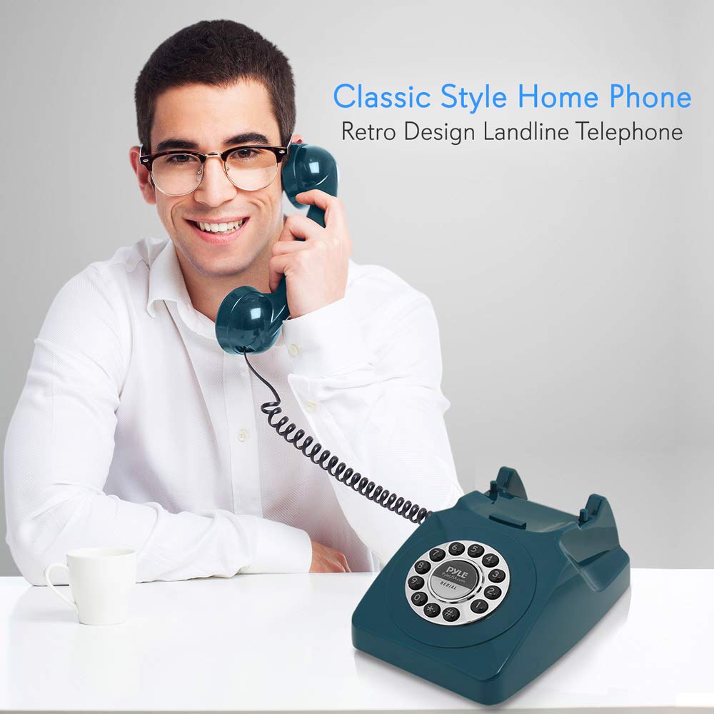 Retro Design Corded Landline Phone Classic Vintage Old Fashioned