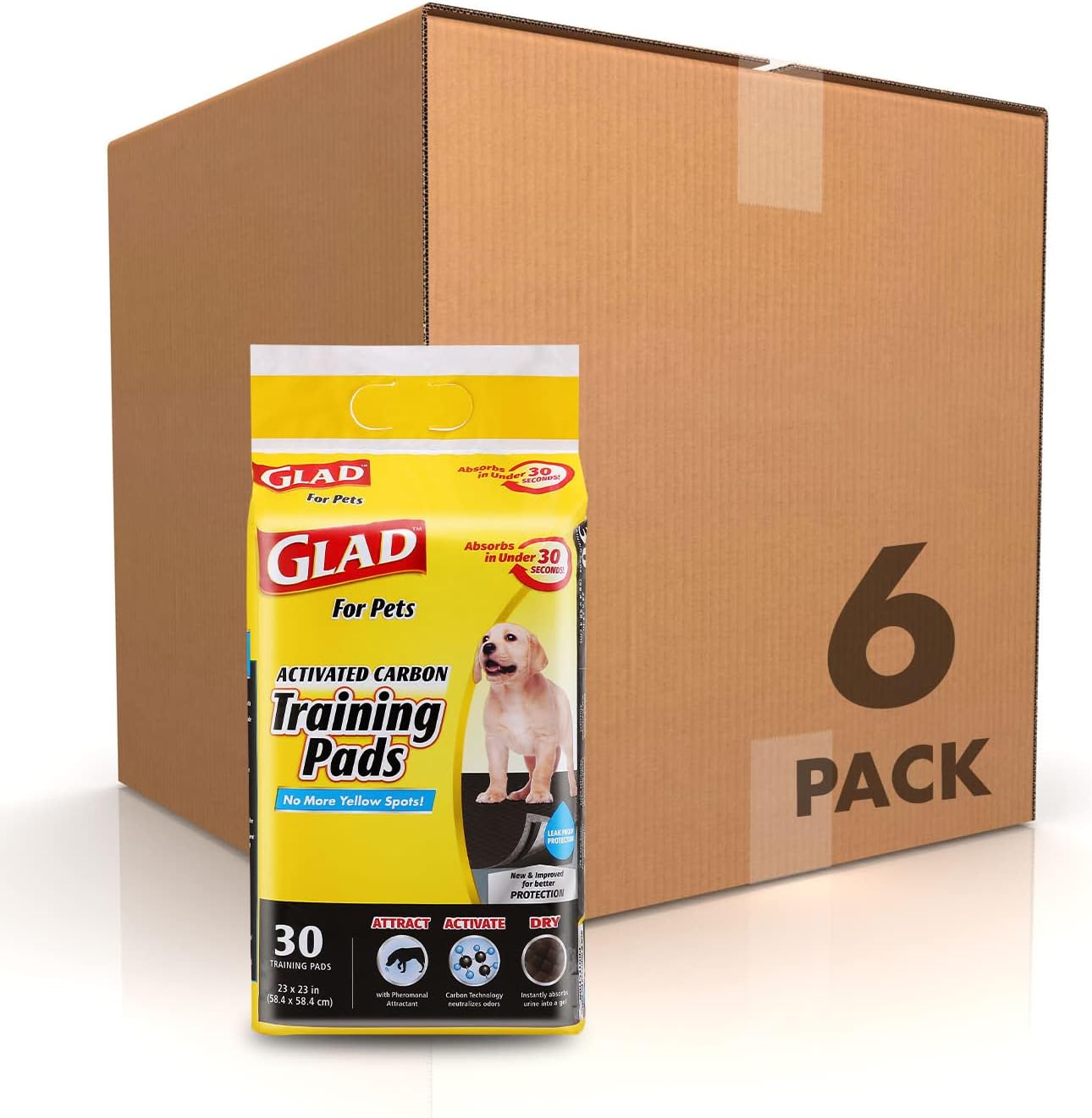 Glad for Pets Black Charcoal Puppy Pads Puppy Potty