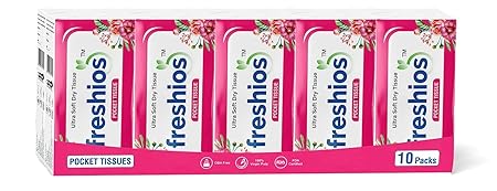 INKulture Pocket Hanky Tissue Paper (White) Pack of 10