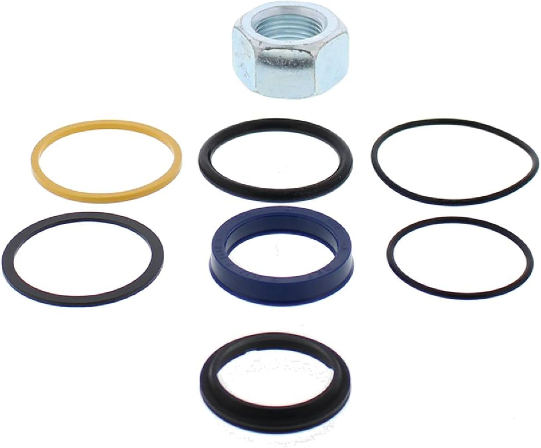Complete Tractor 2201-0013 Hydraulic Cylinder Seal Kit Compatible with/Replacement for Bobcat S150 Skid Steer S160 Skid Steer T180 Compact Track Loader 6816535 7135557, Rod: 1 1/2", Bore: 2 1/4"