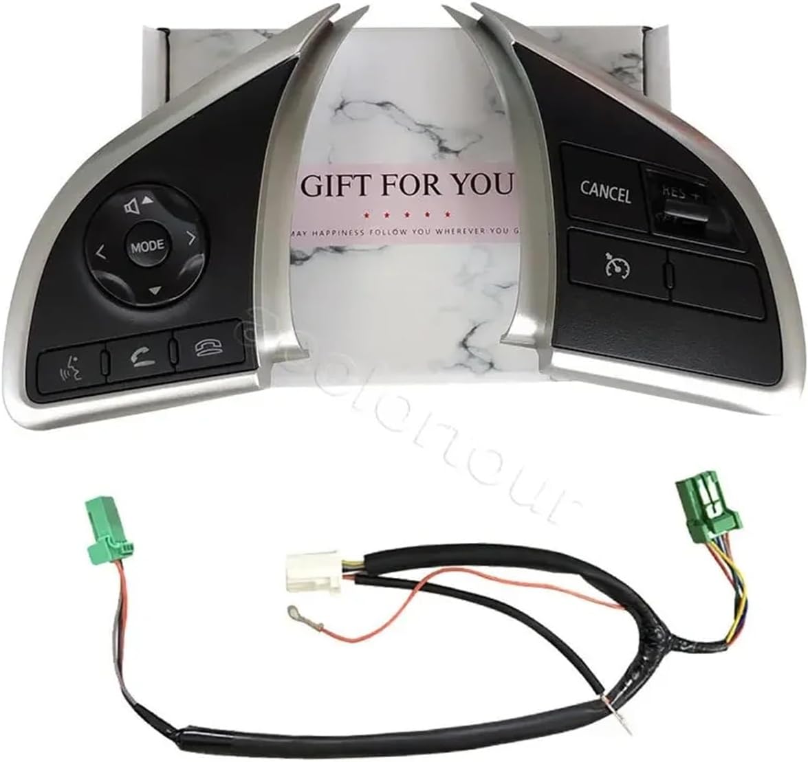 Multimedia Audio Volume Button Steering Wheel Cruise Control Switch Compatible with Mitsubishi Outlander ASX Space Star L200 Mirage Attrage(for Attrage 18-19)