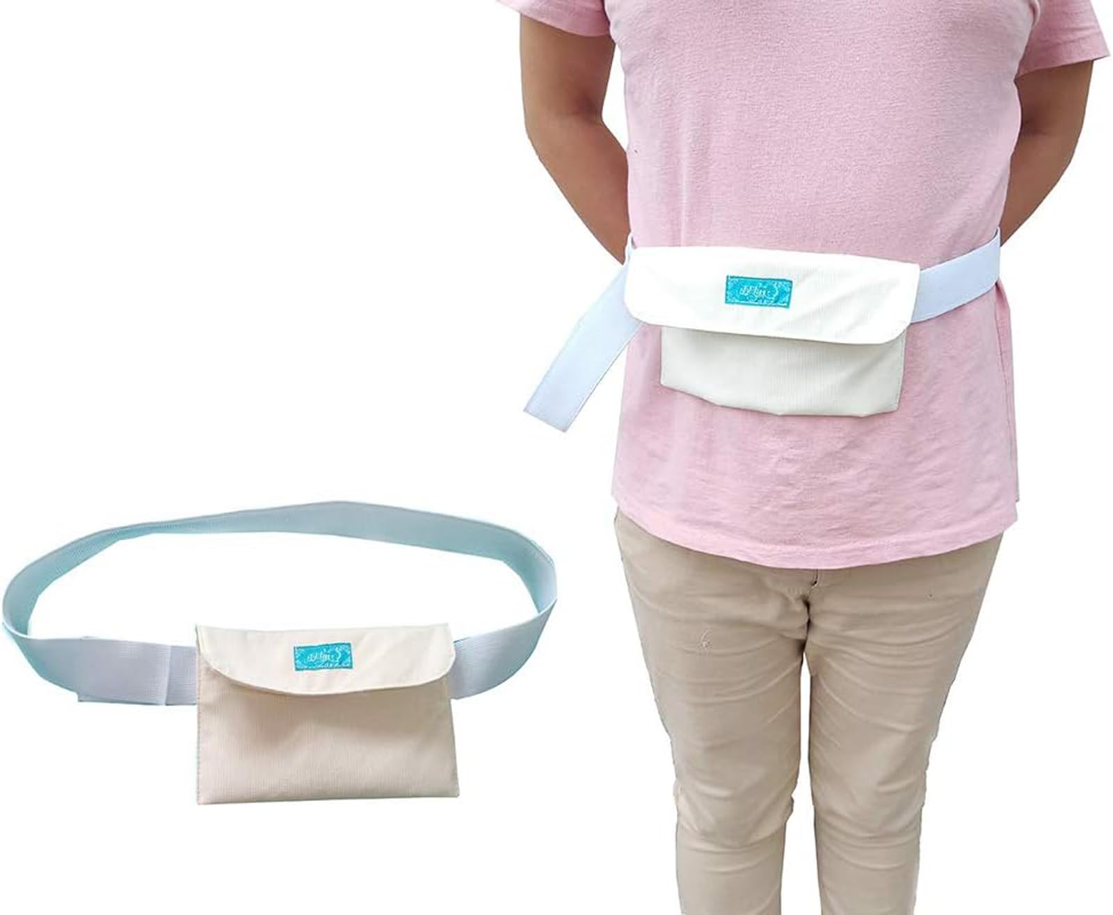 Dispositif de fixation de catheter tube G CUSMA avec ceinture de rangement reglable tube J