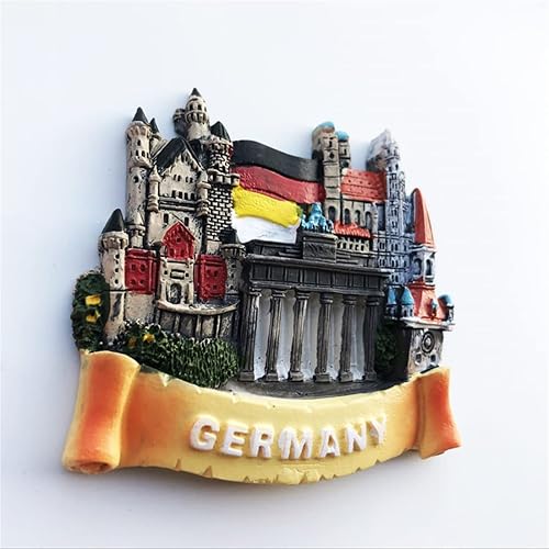 Miniatura 3 de Imán de nevera 3D de Alemania, regalo de recuerdo, resina hecha a mano para refrigerador de Alemania, colección de decoración para el hogar y la