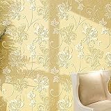 nobrand Stickers WallpaperEuropean Pastoral Stereo 3D Embossed Non-Woven Wallpaper Bedroom Living Ro