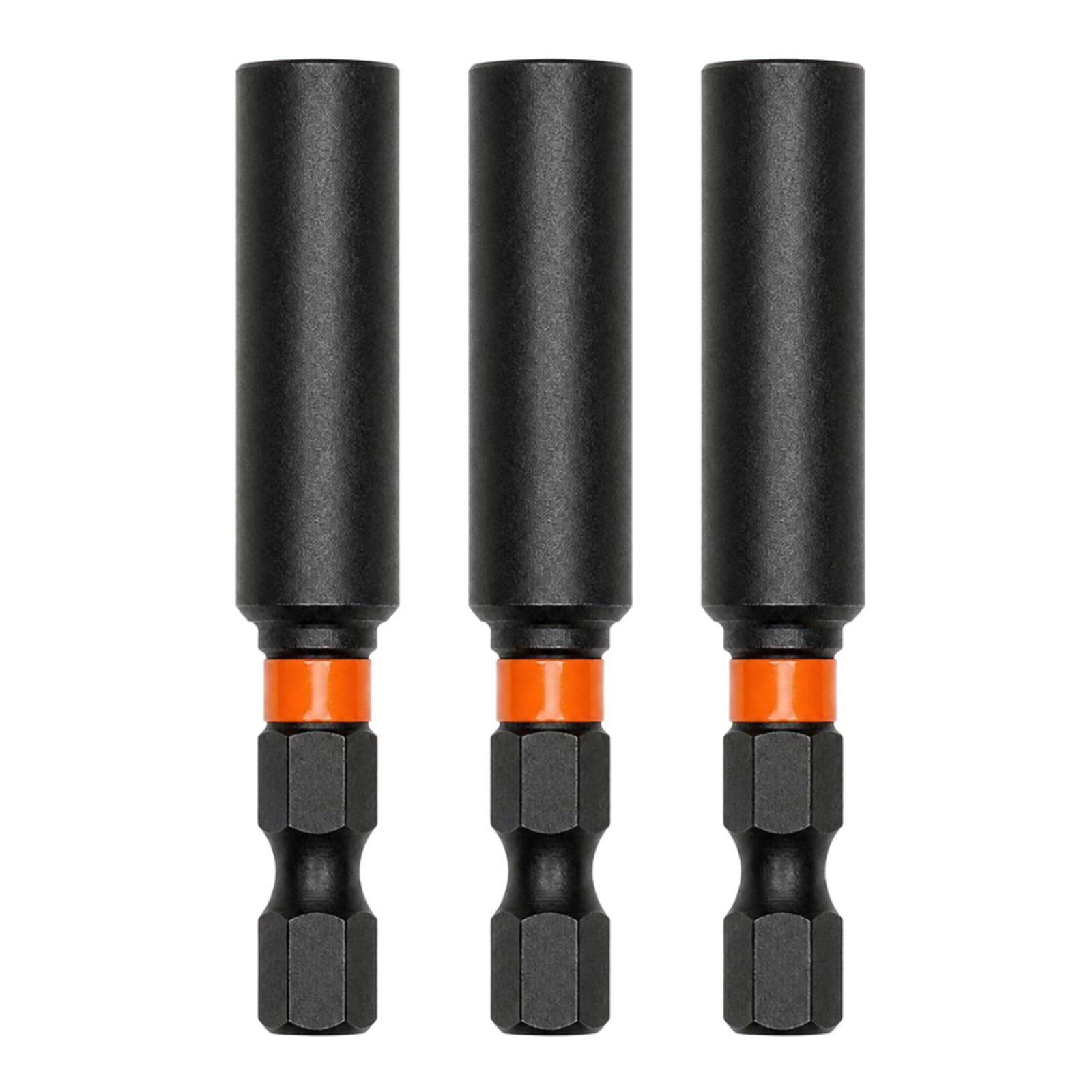 Tinminx 3 Pcs Magnetic Bit Holder Set, 60 mm Screwdriver Drill Driver Bit Extensions with 1/4 Inch Hex Shank for Power Drills, Impact Drivers and DIY Use