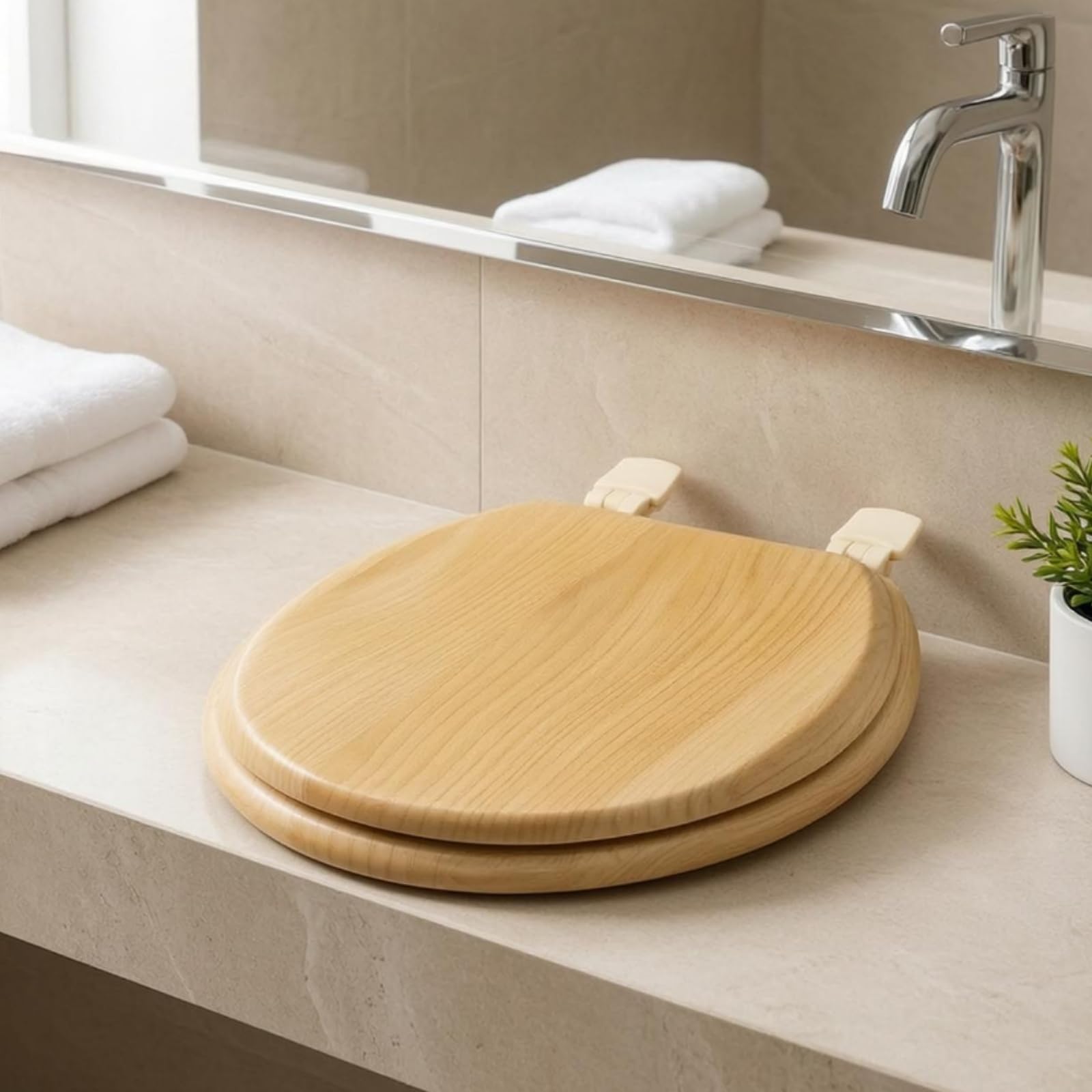 Sedile WC Legno Venatura Naturale
