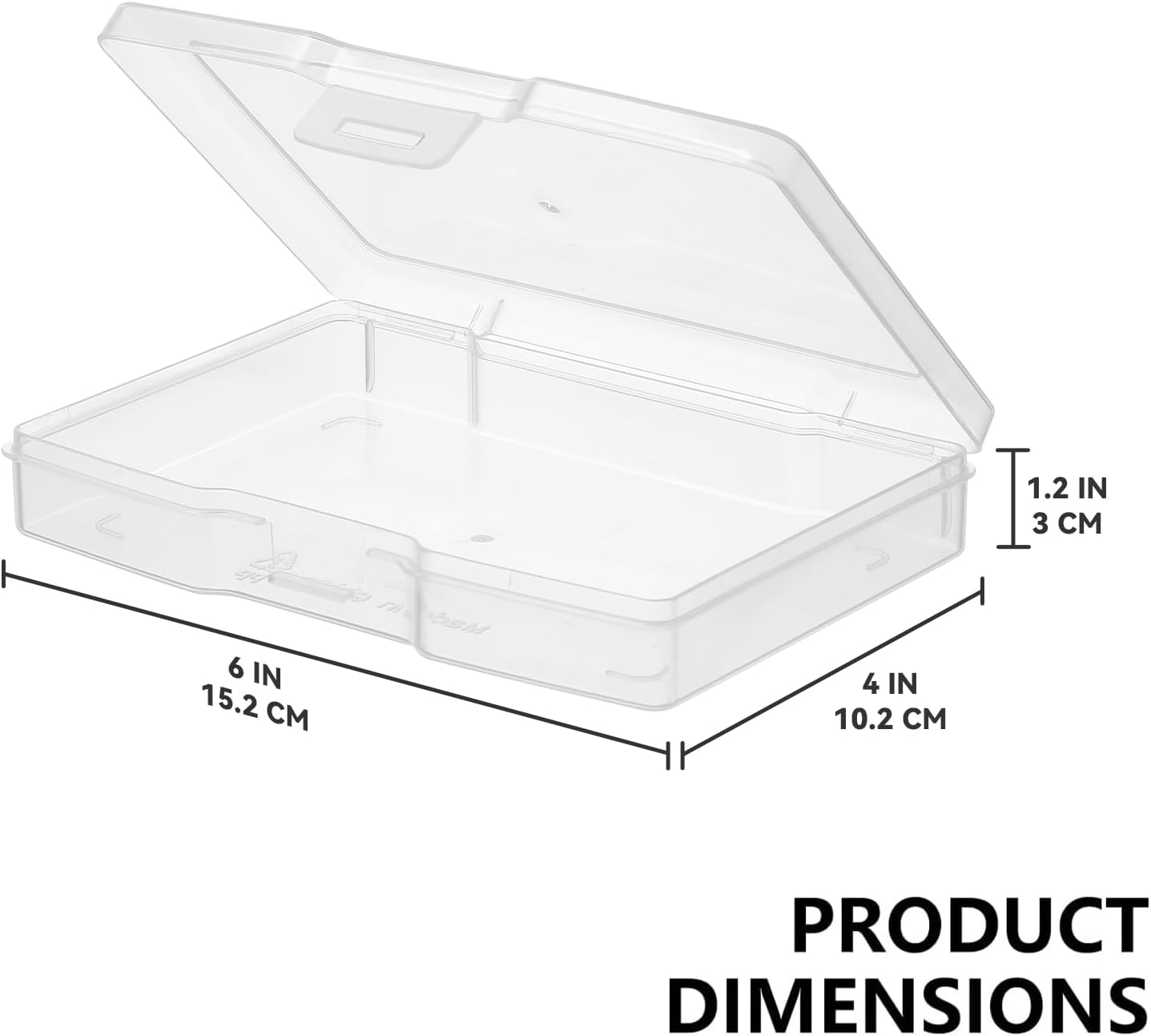 novelinks Transparent 4" x 6" Photo Storage Boxes, 6 Inner Photo Organizer Cases with Tray, Picture Storage Containers for 4x6 Prints, Craft & Memory Card Sorting Box (Clear 3Pack)