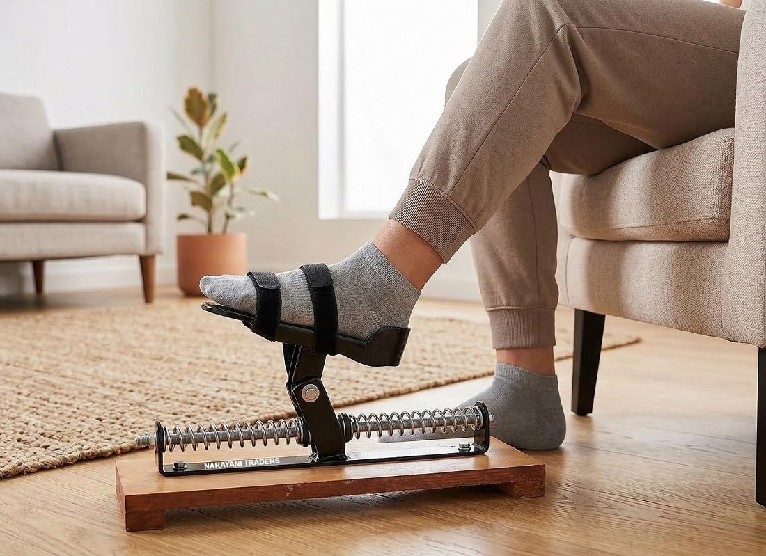 Corded Electric Ankle Exerciser with Stable Wooden Base – Automatic Foot Massager & Physiotherapy Machine for Stroke Rehab, Foot Drop & Ankle Mobility – Professional Motorized Leg Exerciser (Black)-image-41
