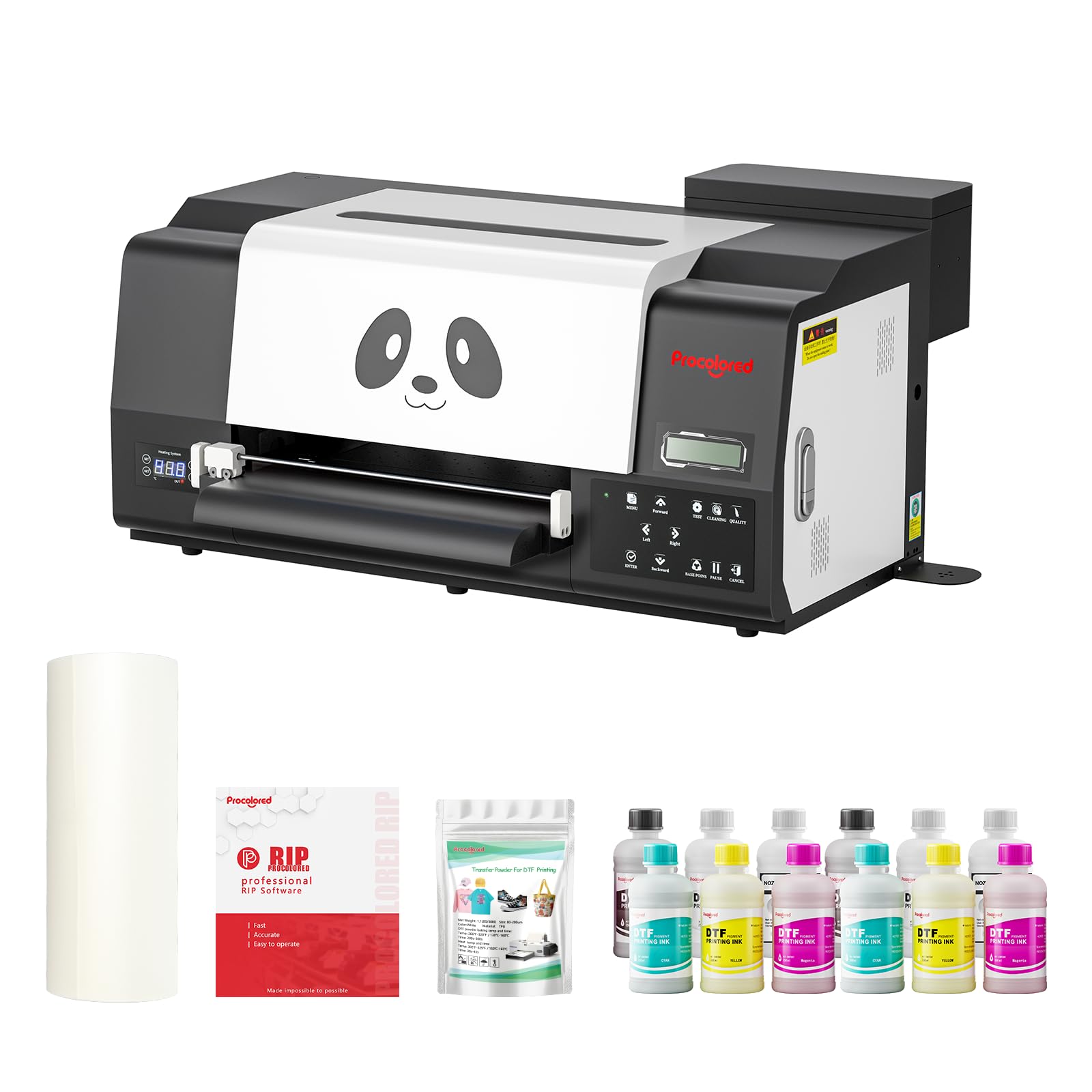 Amazon.com: Procolored F13 Pro Panda DTF Printer A3 Dual