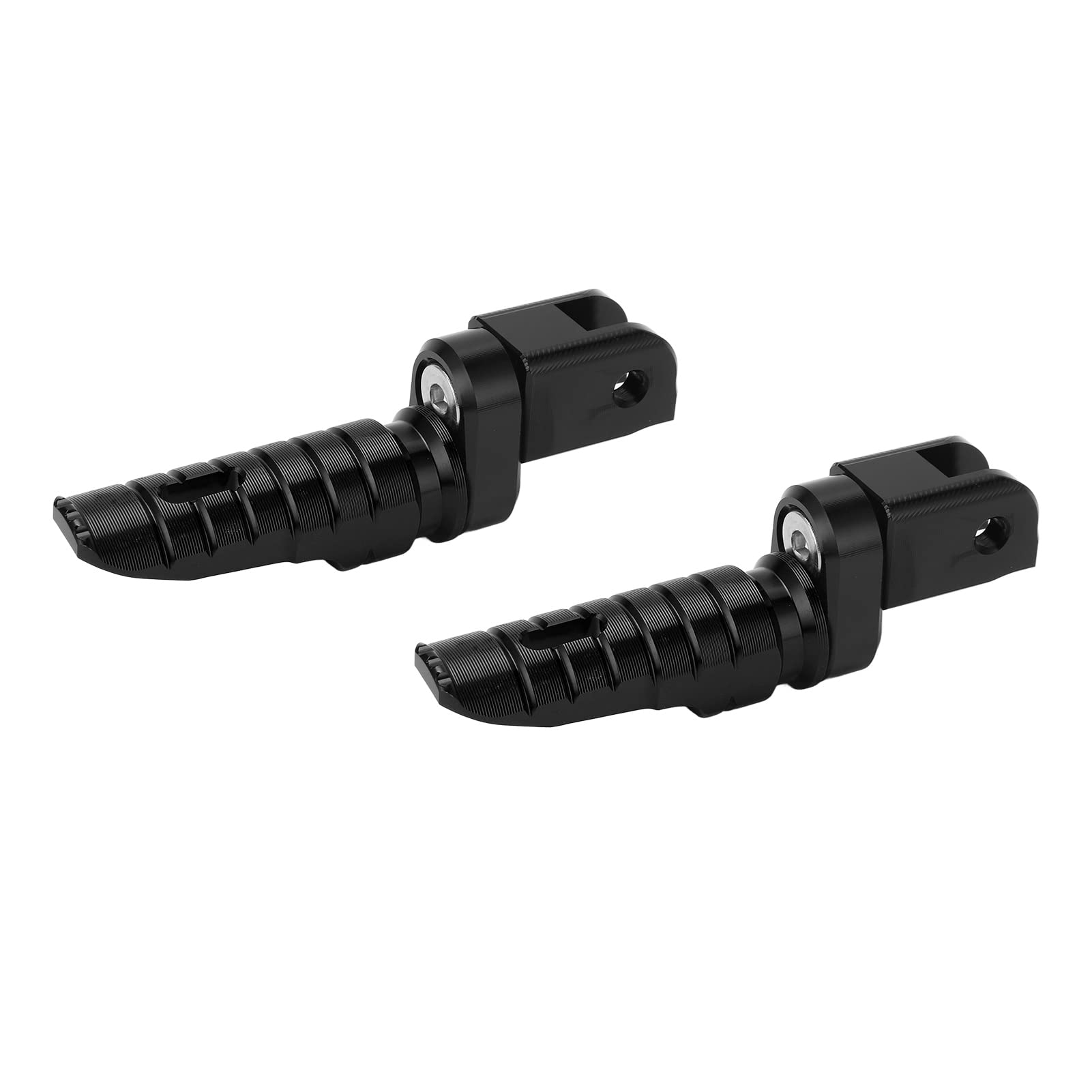 OUKENS Pedane Anteriori, Pedale Pedane Moto in Lega di Alluminio Pezzo di Ricambio per MV AGUSTA Brutale 800 RR RR SCS ROSSO(Nero)