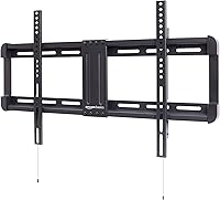 Amazon Basics Low Profile TV Wall Mount for 32-86 Inch TVs, 150 lbs Capacity, VESA up to 600x400, 1.3" Extension, Steel, Black