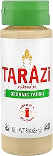 Tarazi Organic Tahini 8oz (227g) Squeeze Bottle Non-Gmo Gluten-Free No-Preservatives Vegan