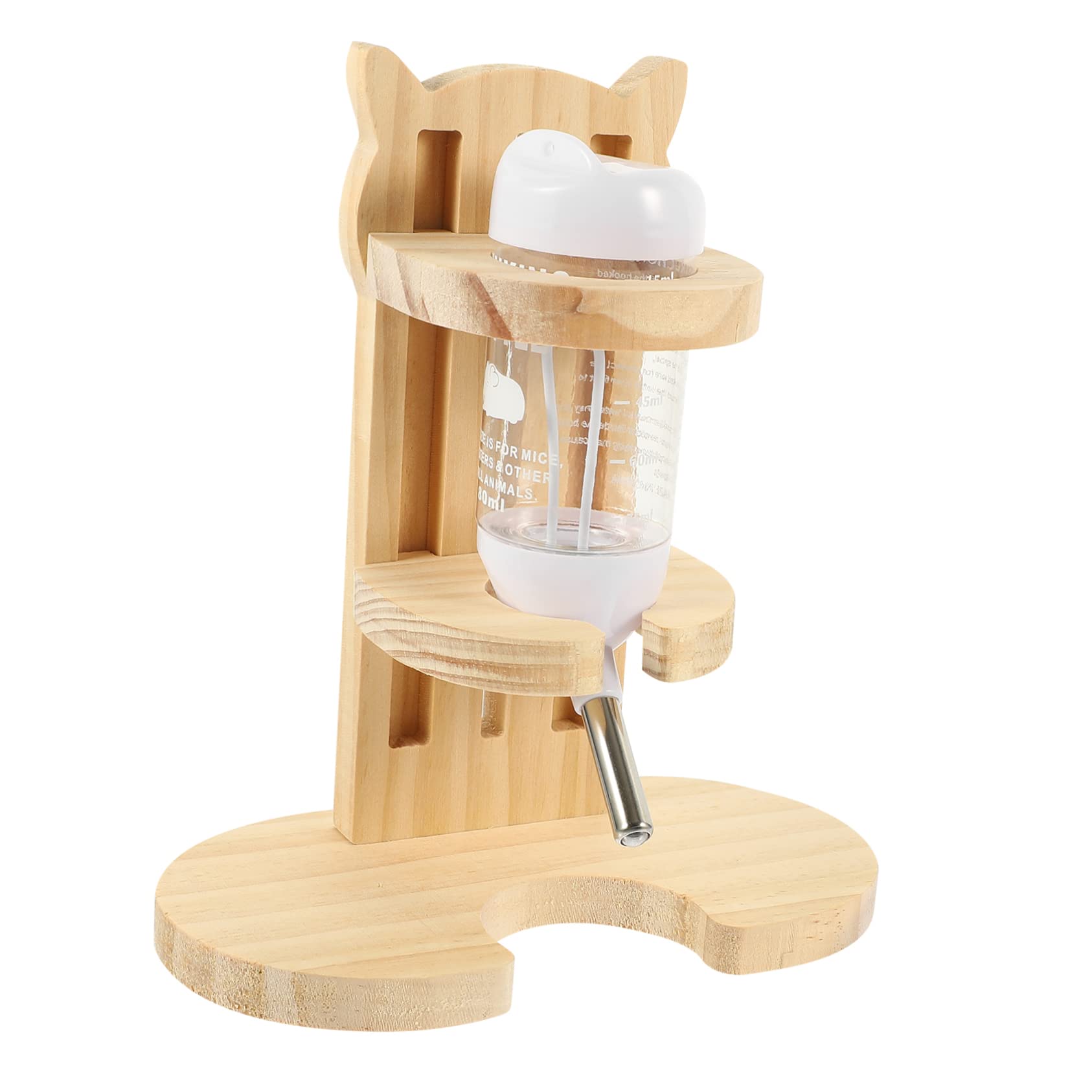 Totority Hamster Bottle and Stand Set Pet Water Feeder for Guinea Pigs Cats Dogs Rabbits Leak- and Durable