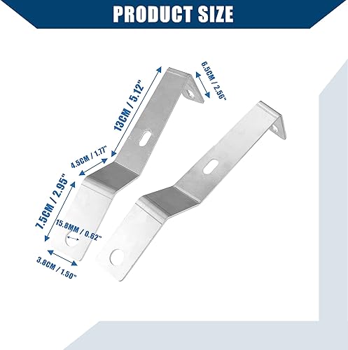 Miniatura 5 de Soportes de guardabarros traseros/soportes para Yamaha Banshee 1987-2006 / Soportes de guardabarros traseros / 1 par/tono plateado